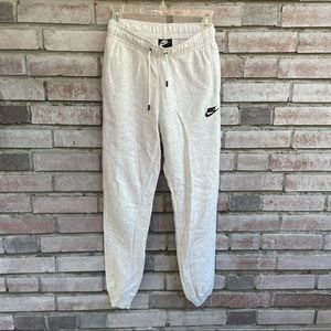 Nike light gray women’s fleece pants